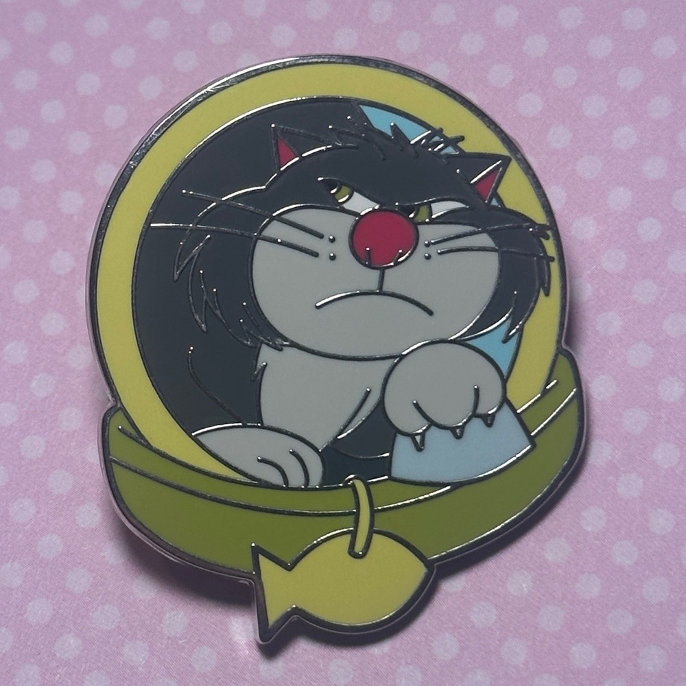 2024 Disney World Magical Mystery Pins Series 25 Dog & Cat Collars Lucifer Pin